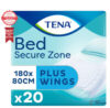 TENA Bed Plus Wings Incontinence Bed Pads 180x80cm Pk of 20 - 2300ml Absorbency