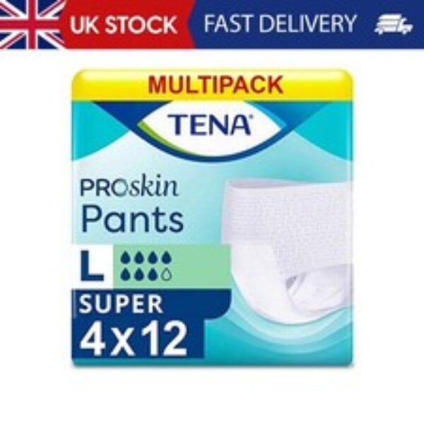 TENA Pants Super Large - 4 x Packs of 12 ( 48 Pants )