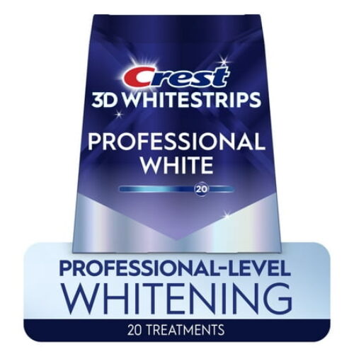 Crest 3D Whitestrips Professional Effects – Teeth Whitening Kit, 22 Treatments (20 + 2 Bonus), Each with 1 Upper/1Lower, 44 Strips – Crest 3DWhite Teeth Whitening Strips