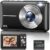 Digital Camera 1080P, 44MP FHD Compact Digital Camera, 16X Digital Zoom Portable Photo Camera with 2.4″ LCD Screen, 1 Battery, Vlogging Camera for Kids, Beginners