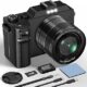 Digital Camera, 5K 64MP Cameras for Photography with WiFi, 64GB Card, Autofocus, Selfie 3″ LCD Screen Compact Vlogging Video Camera for Youtube, Beginners,