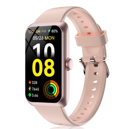 Soudorv Smartwatch for Men Women, New Fitness Watch with IP68 Waterproof, Activity Fitness Trackers for Android iOS, Light Pink