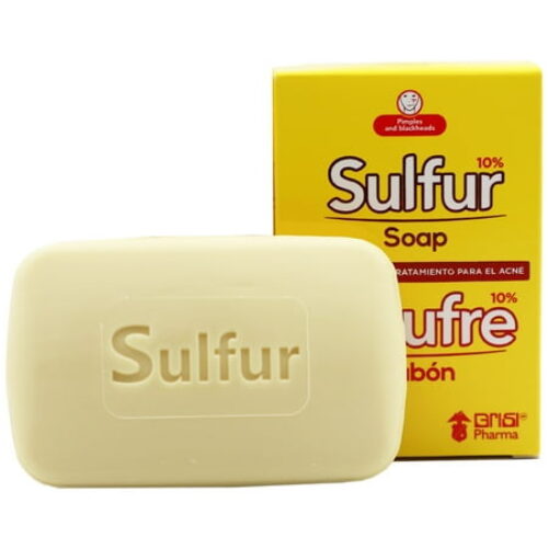 Shanghai Sulfur Soap reduce Acne Skin Itching Cleaning Skin care Anti Fungus x 2