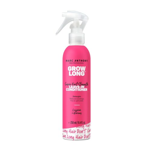 Marc Anthony Leave-In Conditioner Spray & Detangler, Grow Long Biotin – Anti-Frizz Deep Conditioner For Split Ends & Breakage – Vitamin E, Caffeine & Ginseng for Curly, Dry & Damaged Hair