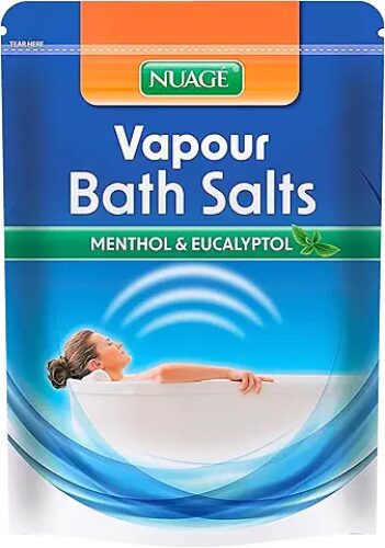 Nuage Vapour Bath Salts with Menthol and Eucalyptus Essential Oils – 450g