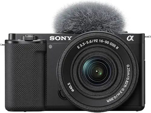 Sony ZV-E10K Mirrorless Vlog Camera with 16-50mm II Lens (APS-C Sensor, 4K Video, Flip Screen, Real-Time Eye AF, Ideal for Content Creators)