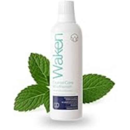 Waken, Strawberry Fluoride Mouthwash for Bad Breath, Helps Protect Against Cavitie